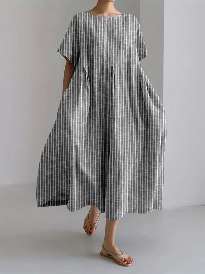 Bianca – Abito Lungo Casual Donna Stile Rétro