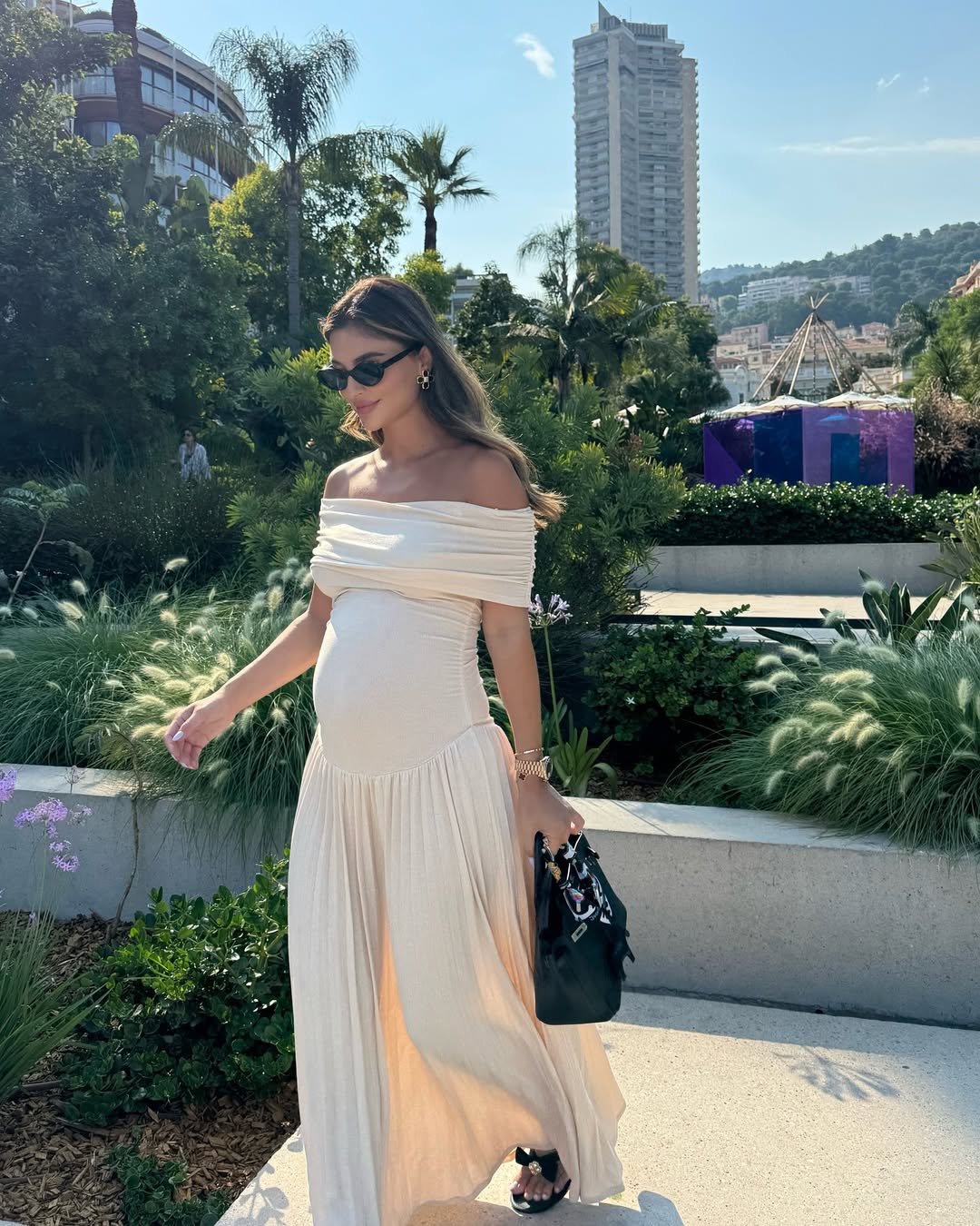 Amara | Abito Premaman Plissettato Maxi