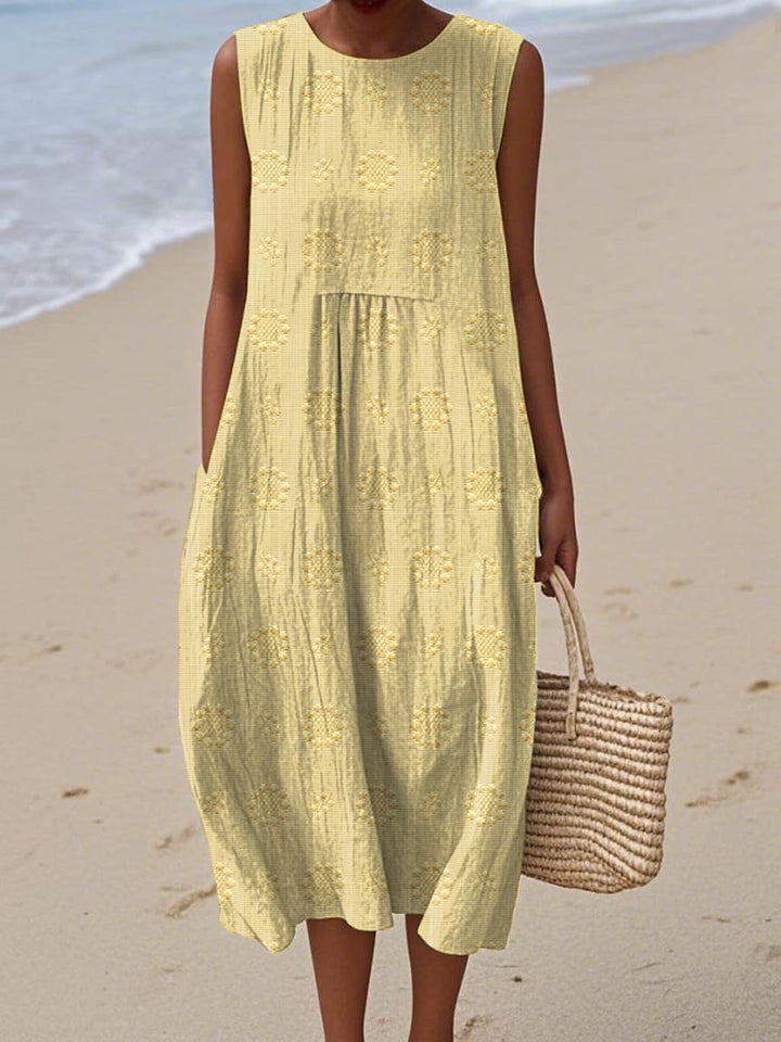 Abito in Cotone con Tasche