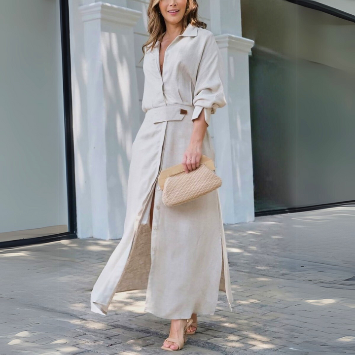Abito Elegante con Scollo a V