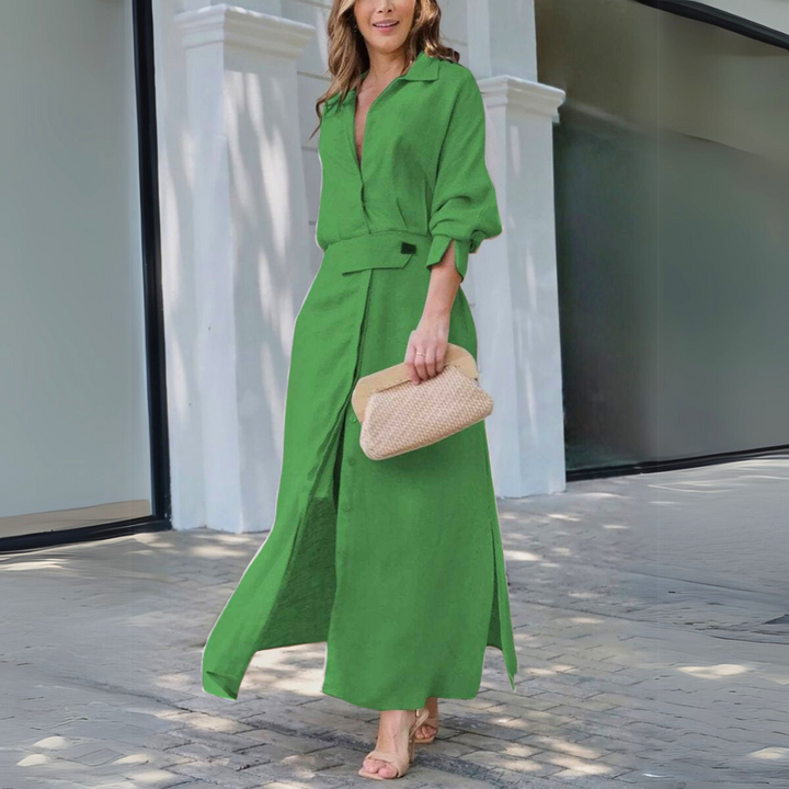Abito Elegante con Scollo a V