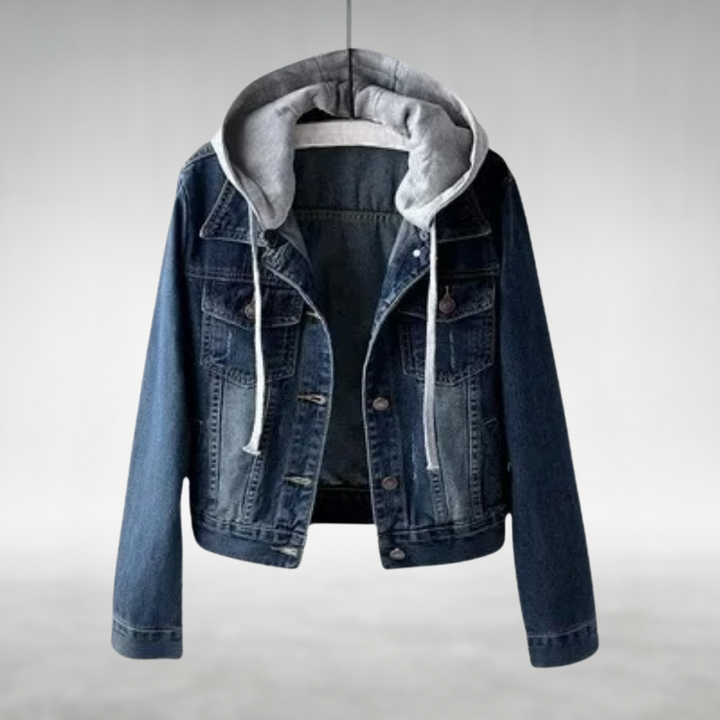 Giacca in jeans con cappuccio