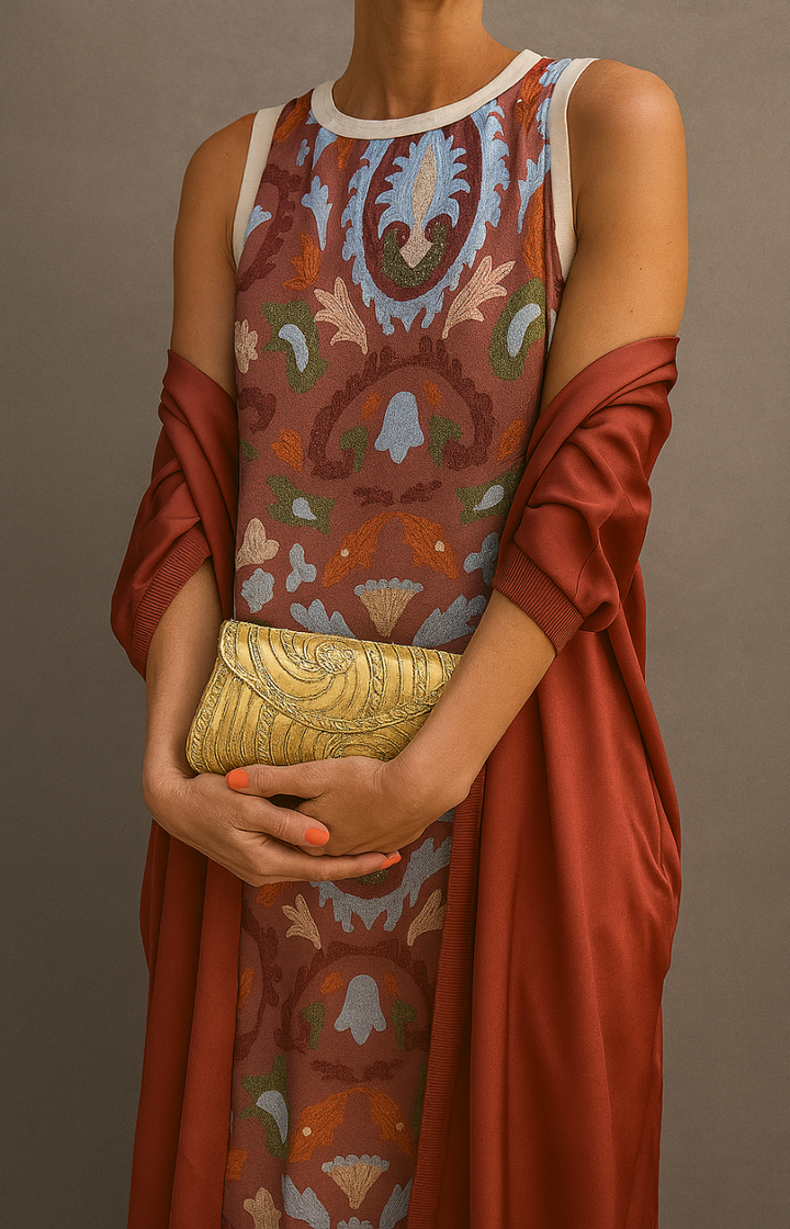 Abito da sera con stola elegante