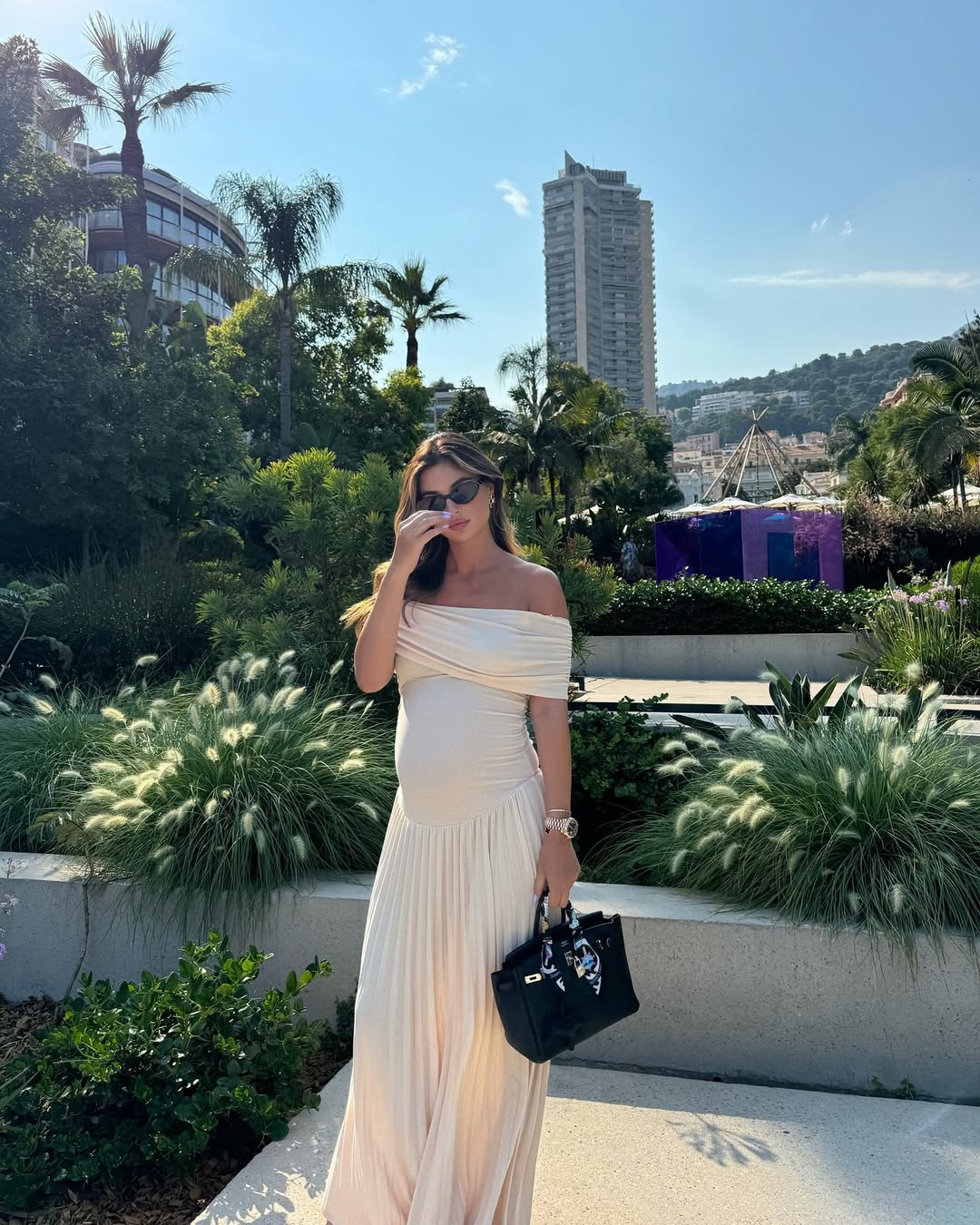 Amara | Abito Premaman Plissettato Maxi