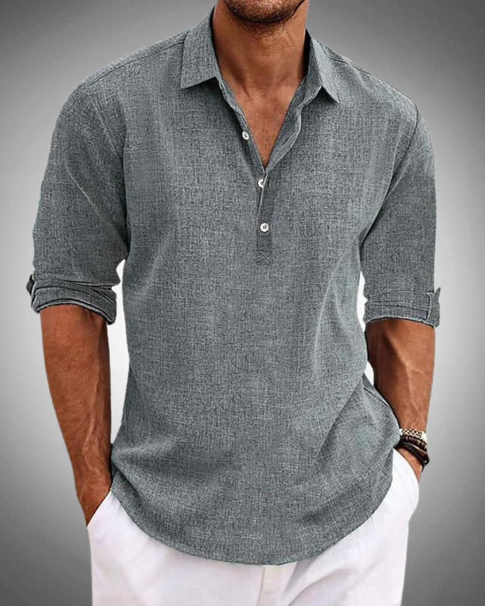 Camicia classica in cotone