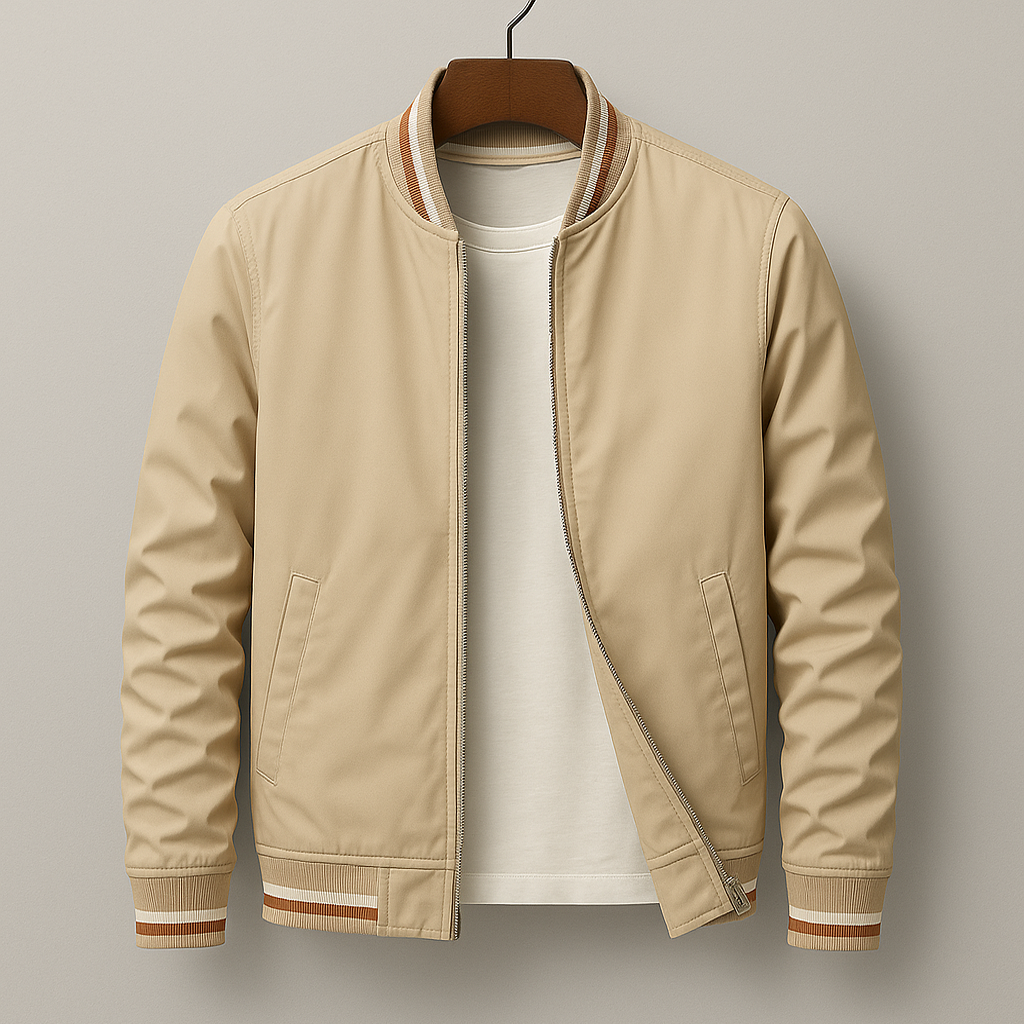 Chez Monsieur | Bomber elegante a righe