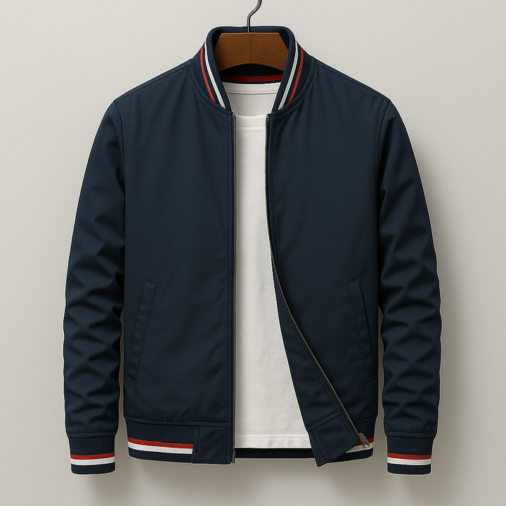 Chez Monsieur | Bomber elegante a righe