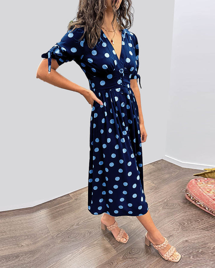 Monique | Abito Elegante a Pois