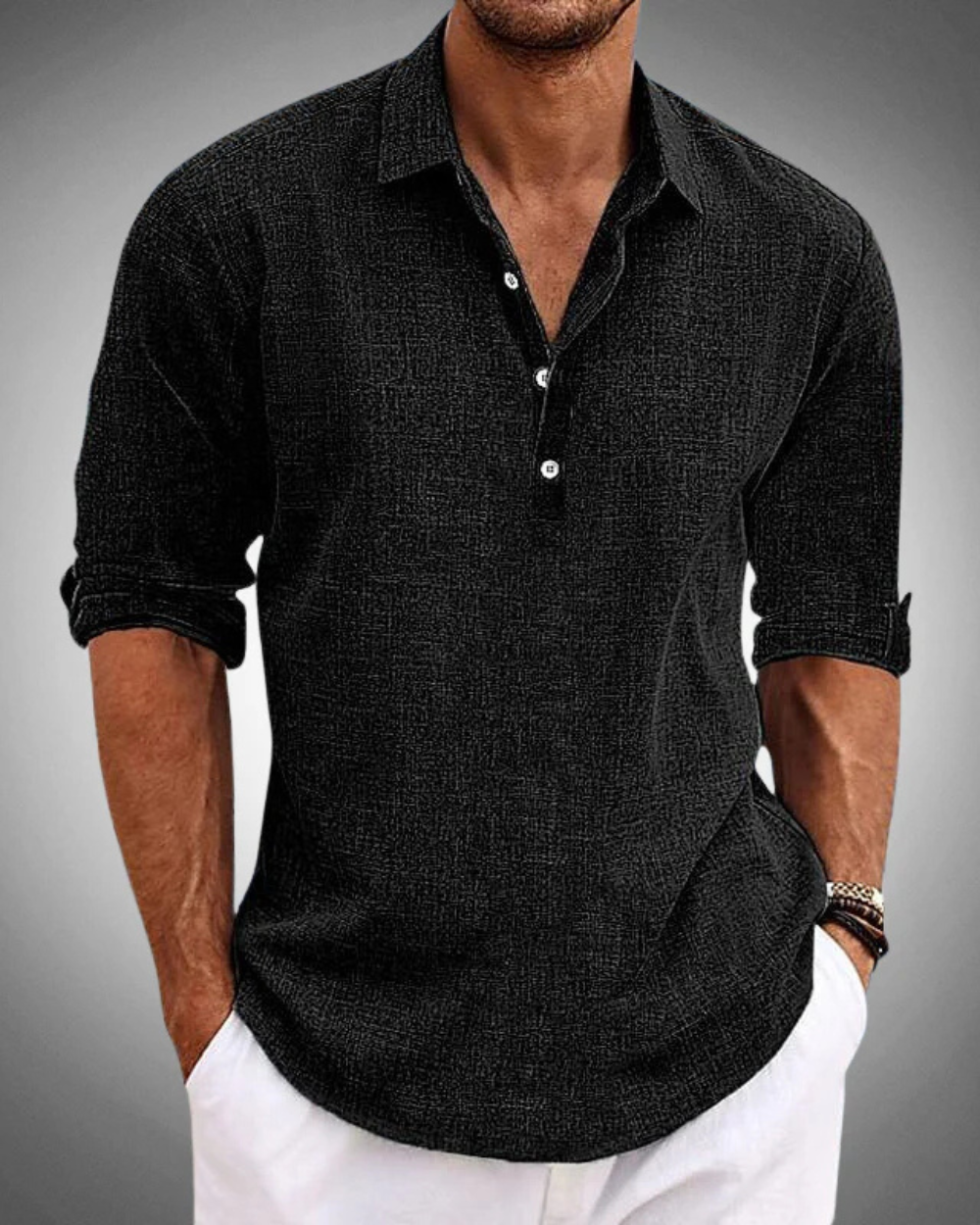 Camicia classica in cotone