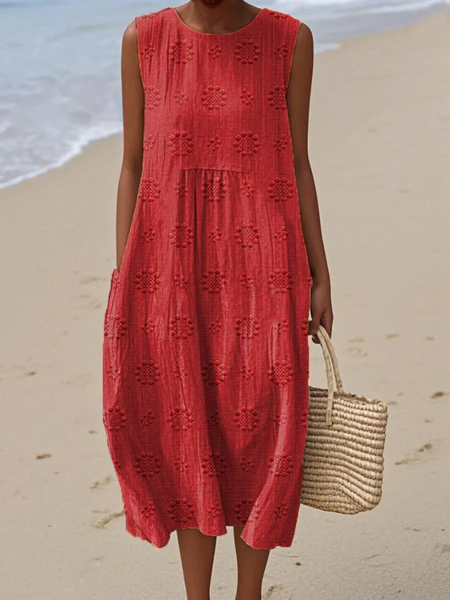 Abito in Cotone con Tasche