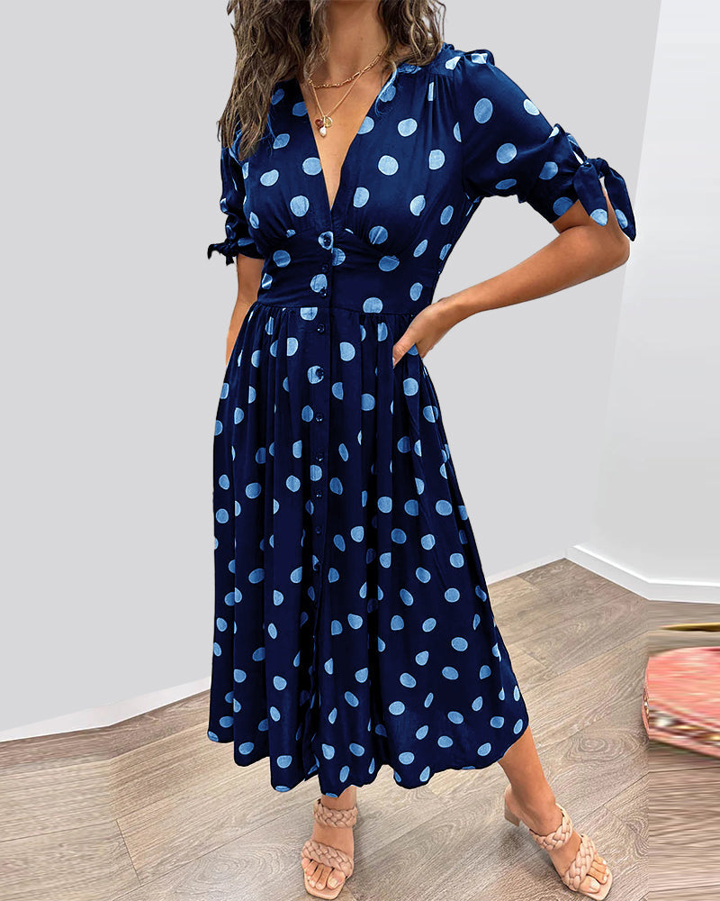 Monique | Abito Elegante a Pois