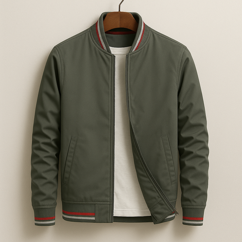 Chez Monsieur | Bomber elegante a righe