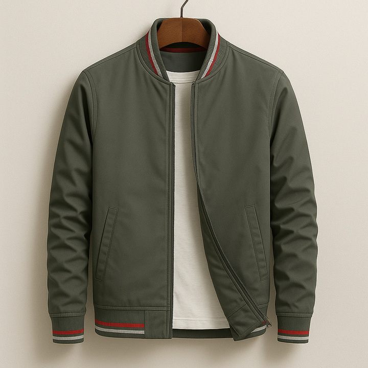 Chez Monsieur | Bomber elegante a righe