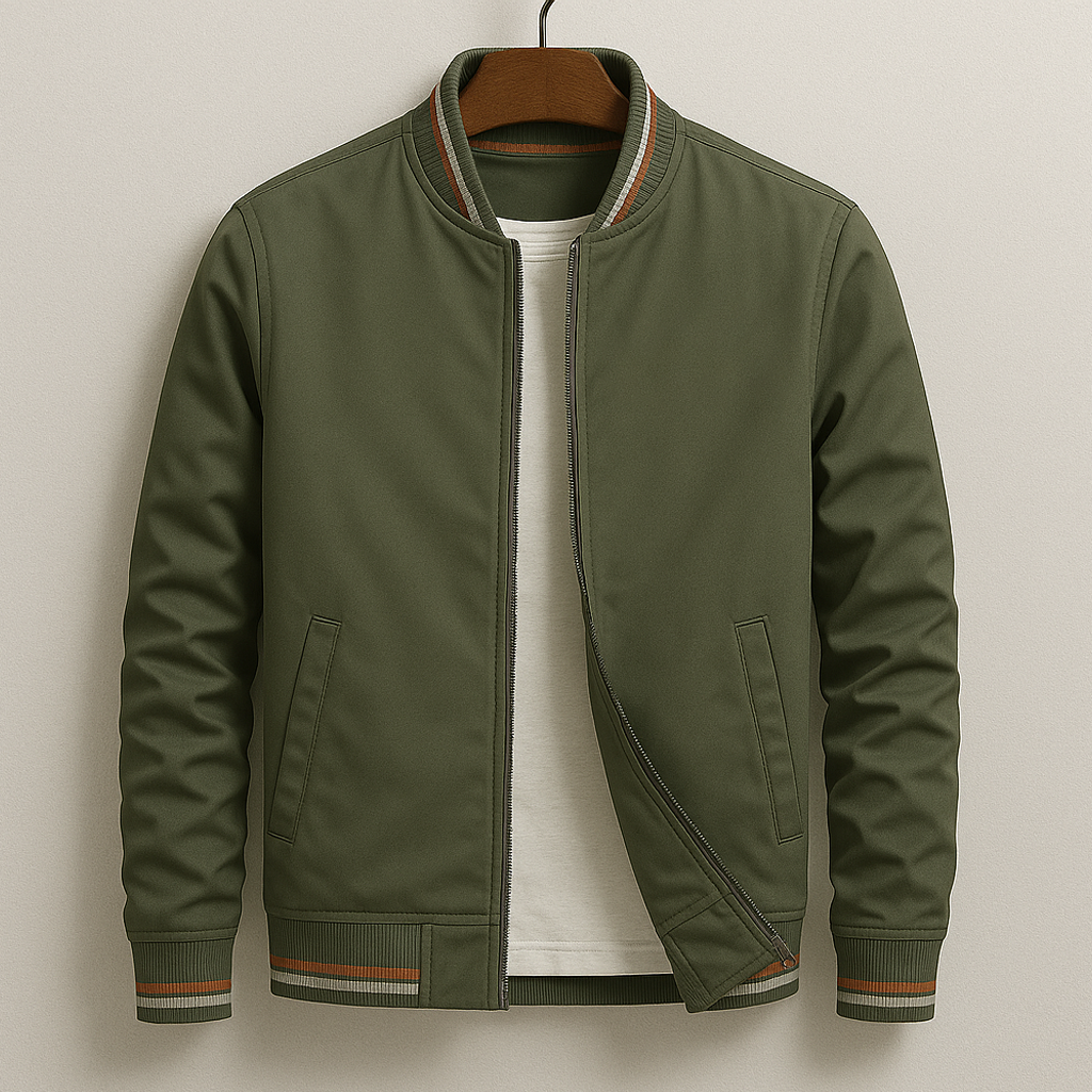 Chez Monsieur | Bomber elegante a righe