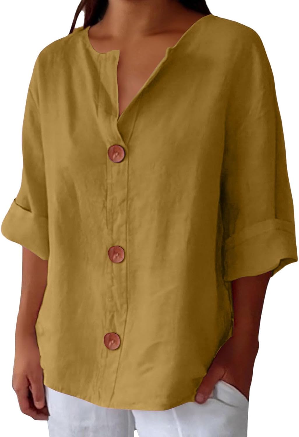 Blusa in Lino Casual