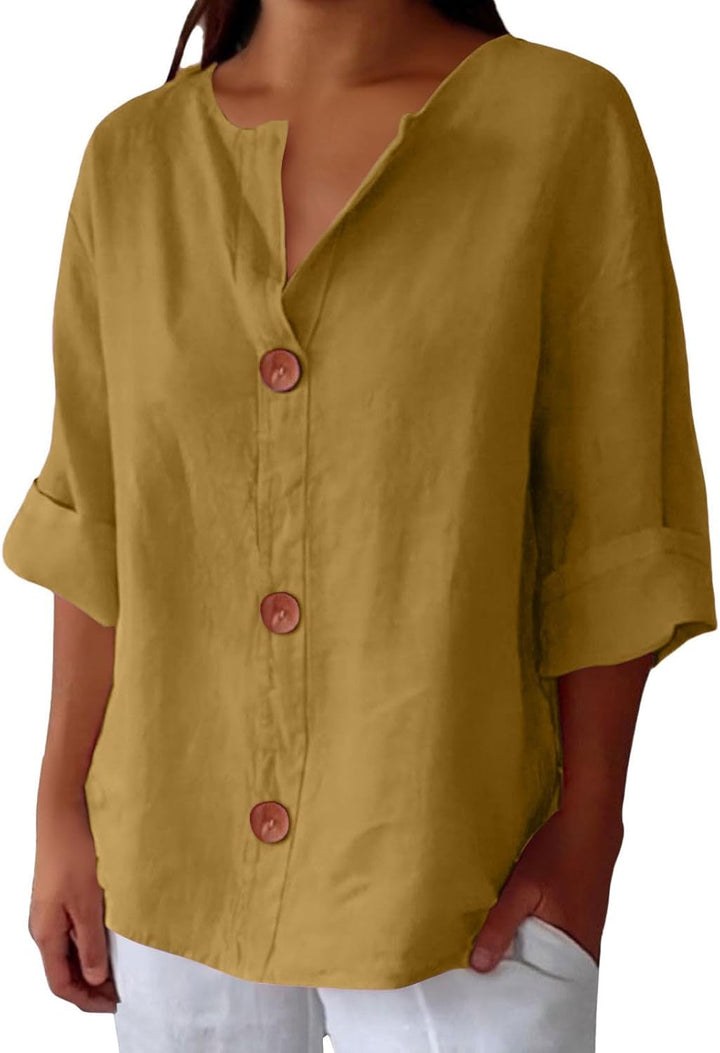Blusa in Lino Casual