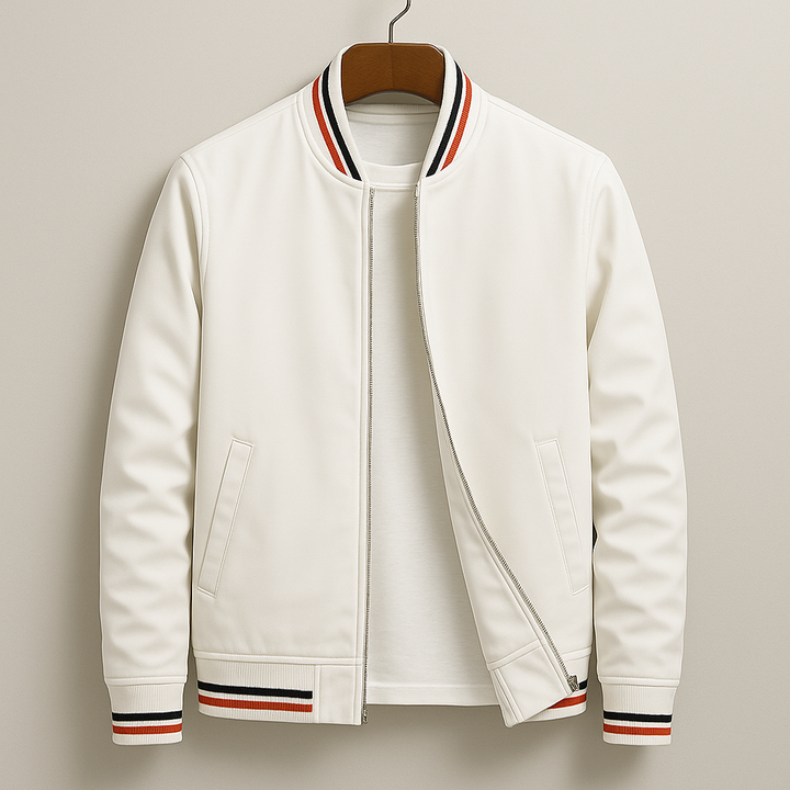 Chez Monsieur | Bomber elegante a righe