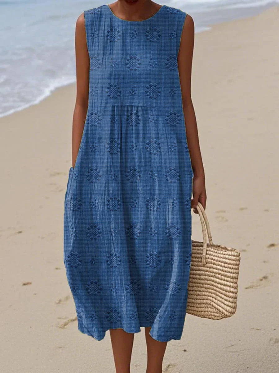 Abito in Cotone con Tasche