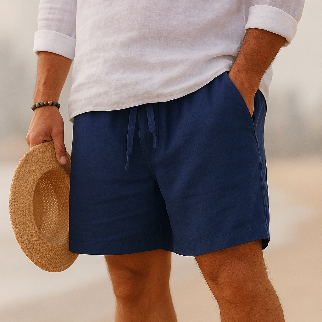 Pantalone in Cotone-Lino