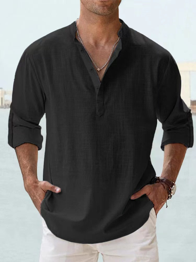 Camicia Di Lino Traspirante