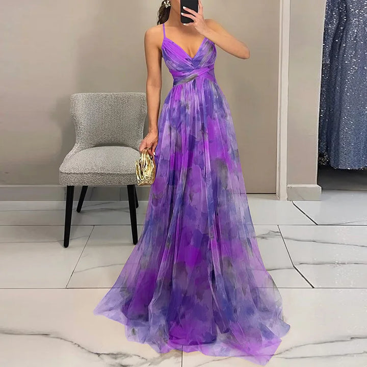 Giselle | Incantevole maxi abito con stampa floreale