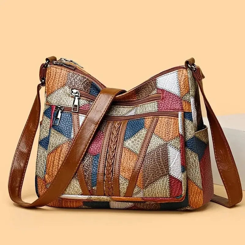 Solara | Borsa in pelle a mosaico Flux Milano