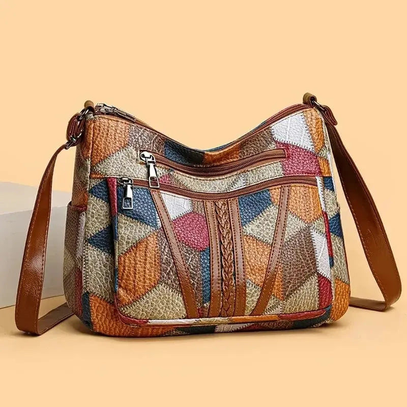 Solara | Borsa in pelle a mosaico Flux Milano