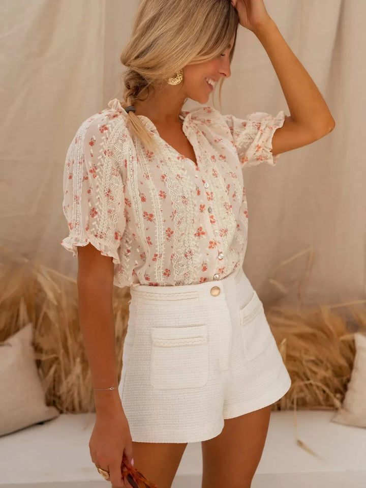 Blusa a Fiori dal Fascino Estivo