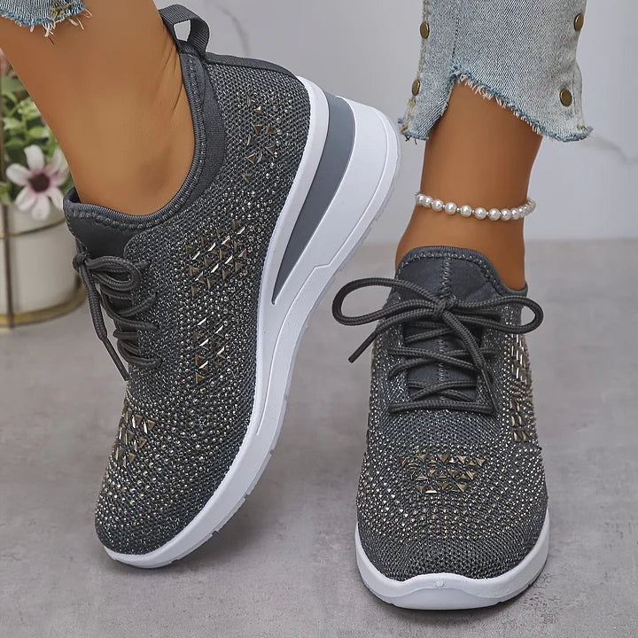Giselle – Sneakers ortopediche con strass