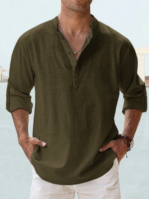 Camicia Di Lino Traspirante