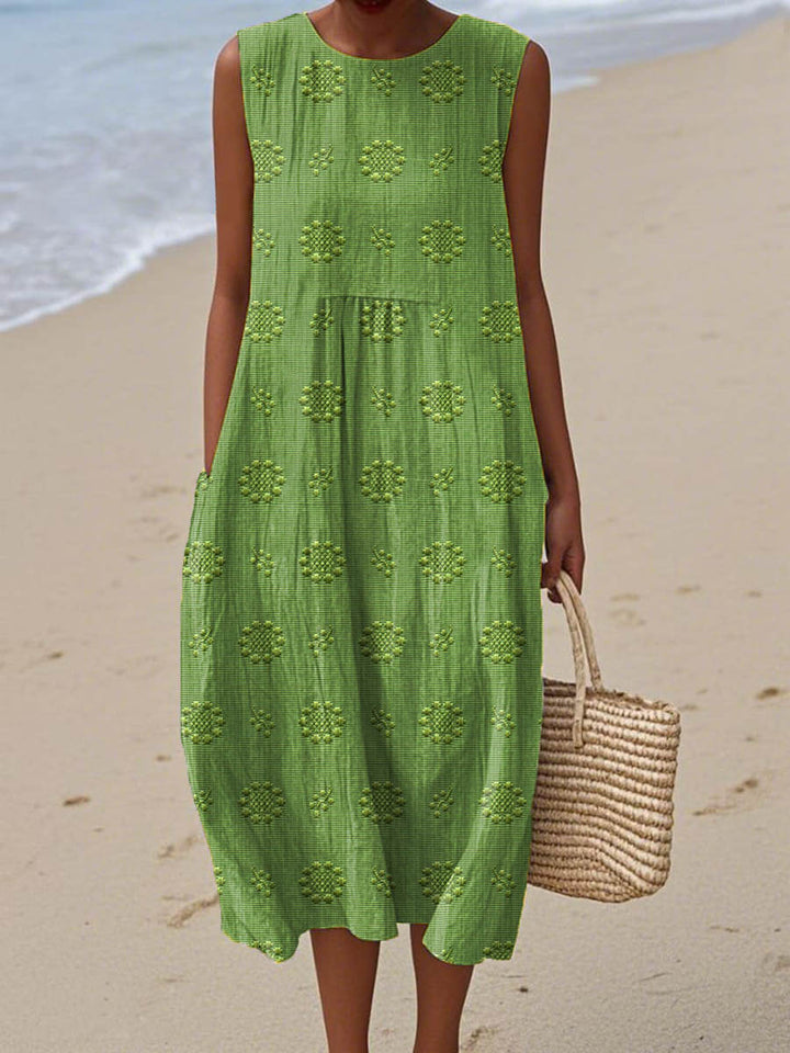 Abito in Cotone con Tasche