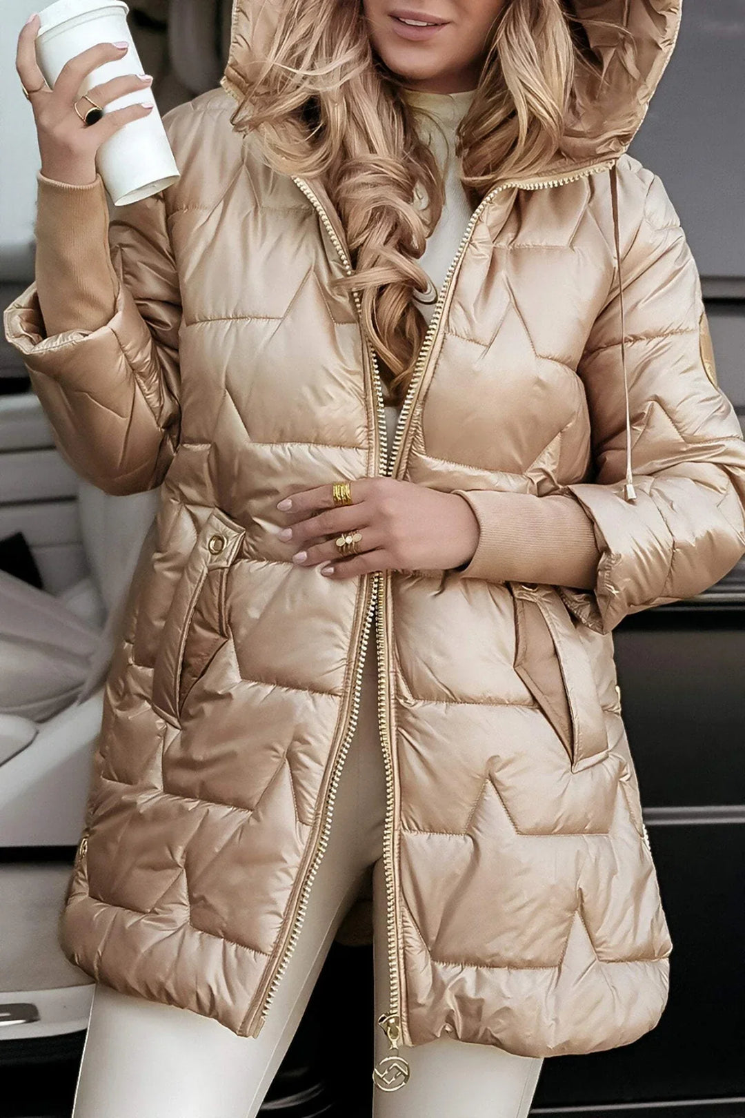 Nolwen – Cappotto Elegante con Cappuccio